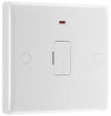 BG 857 Moulded Round Edge | White | 13A Flex Outlet Neon Unswitched Fused Connection Unit