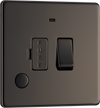 FBN53 Front - This 13A fused and switched connection unit with power indicator from British General provides an outlet from the mains containing the fuse ideal for spur circuits and hardwired appliances.