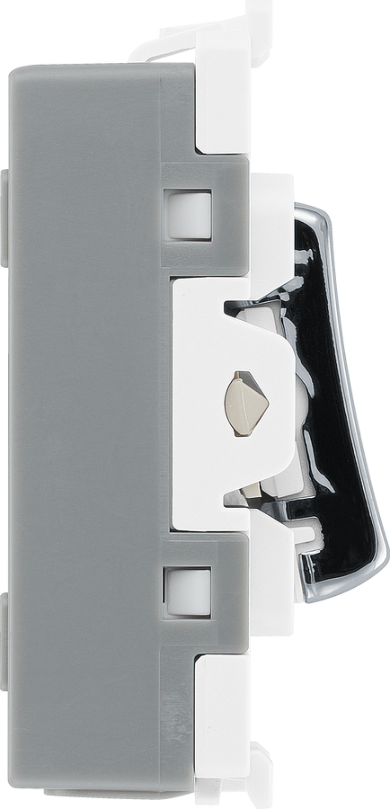 BG RPC15 Nexus Grid Polished Chrome 10A 3 Pole Fan Isolator Switch Module