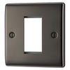 BG Nexus Metal Black Nickel 20AX 2 Way Emergency Lighting Test Key Switch - White Insert