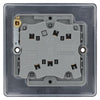 BG Nexus Matt Black 10A Triple Pole Fan Isolator Switch NFB15 with 25mm Steel Back Box