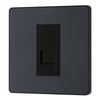 BG Evolve Matt Grey 1 Gang Master Telephone Outlet PCDMGBTM1B with 35mm Steel Back Box