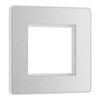 BG Evolve Brushed Steel 45W USB Wall Socket Euro Module USB-A & C - Black Insert
