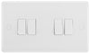BG 844 Moulded Round Edge | White | 4 Gang 10AX 2 Way Plate Switch