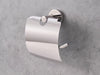 Corby Harrogate Toilet Roll Holder with Cover in Polished Steel
