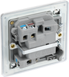FPC50 Back - This switched and fused 13A connection unit from British General provides an outlet from the mains containing the fuse and is ideal for spur circuits and hardwired appliances.
