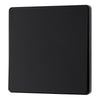 BG Evolve Matt Black Intermediate Edge to Edge Rocker Switch PCDMB13EB with 35mm Steel Back Box