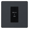 BG Evolve Matt Grey 20AX 2 Way Emergency Lighting Test Key Switch - Key Included - Black Insert
