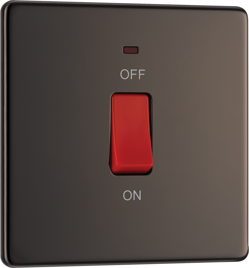 BG FBN74 Nexus Screwless Flat-Plate Double Pole Cooker Switch 45A