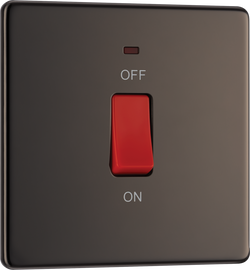 BG FBN74 Nexus Screwless Flat-Plate Double Pole Cooker Switch 45A