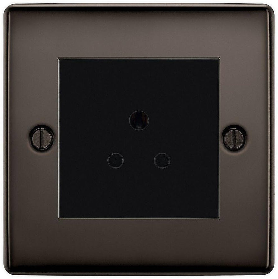 BG Nexus Metal Black Nickel 2A Unswitched Socket NBN28B