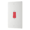 BG 873 Moulded Round Edge | White | 2 Gang 45A 2 Pole Cooker Switch