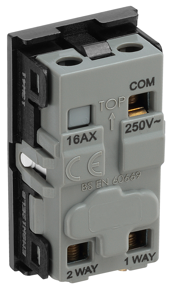 BG EMSW12ELB Euro Module 20AX 2-Way Key Switch - Black (E...– The ...