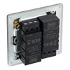 BG Screwless Black Nickel 200W 2 Way Double Trailing Edge Dimmer Switch FBN82 with 25mm Steel Back Box