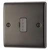 BG Nexus Black Nickel 13A Unswitched Fused Connection Unit NBN54 with 35mm Steel Back Box