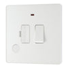 BG Evolve Pearlescent White 13A Switched Spur + Neon PCDCL52W with 25mm Steel Back Box
