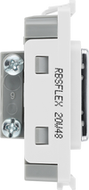 BG RBSFLEX Nexus Grid Brushed Steel 10mm Flex Outlet Module