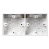 BG 909 Moulded Square Edge | White | 37mm | 2x 1 Gang Dual Surface Pattress