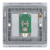 BG Nexus Polished Chrome 1 Gang Satellite Socket NPC64 with 35mm Steel Back Box
