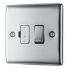 BG Nexus Polished Chrome 13A Fused Connection Unit Switched NPC50 with 35mm Steel Back Box