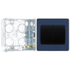 BG Evolve Matt Blue 2G Wide Rocker Light Switch PCDDB42WB with 35mm Steel Back Box