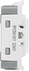 BG RPCDW12KY Evolve Grid White 20A 20AX 2 Way 1 Pole Secret Key Switch Module