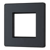 BG Evolve Matt Grey 45W USB Wall Socket Euro Module USB-A & C - Black Insert