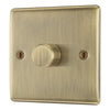 BG Nexus Antique Brass 200W 2 Way Trailing Edge Single Dimmer Switch with Surface Pattress Back Box