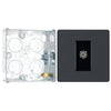 BG Evolve Matt Grey Single Co-Axial Socket PCDMG60B with 25mm Steel Back Box