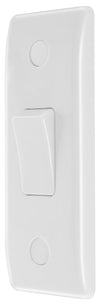 BG 847 Moulded Round Edge | White | 1 Gang 10A 2 Way Architrave Switch
