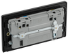 PCDSB22U3B Back - This Evolve Satin Brass 13A double power socket from British General comes with two USB charging ports, allowing you to plug in an electrical device and charge mobile devices simultaneously without having to sacrifice a power socket.