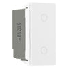 BG Nexus Polished Chrome Single Secondary Touch Dimmer Switch White Insert NPCTDS1W