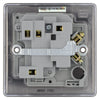 BG Nexus Black Nickel 13A Switched Fused Connection Unit NBN50 and 25mm Steel Back Box