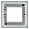 BG Nexus Flatplate Screwless Matt Black 1 Gang HDMI Socket White Insert