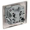 BG Nexus Black Nickel 13A Unswitched Fused Connection Unit NBN54 and 25mm Steel Back Box