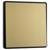 BG Evolve Satin Brass Intermediate 20A Edge to Edge Rocker Light Switch | PCDSB13EB