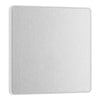 BG Evolve Brushed Steel 1 Gang Blank Plate PCDBS94W with 25mm Steel Back Box