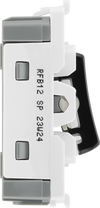 BG RFB12 Nexus Grid Matt Black 20AX 2 Way 1 Pole Switch Module
