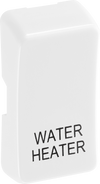 BG RRWHPCDW Evolve Grid White 'WATER HEATER' Rocker