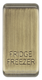 BG RRFFAB Nexus Grid Antique Brass 'FRIDGE FREEZER' Grid Rocker