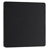 BG Evolve Matt Black Single Blank Plate PCDMB94B with 35mm Steel Back Box