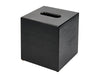 Corby Buxton Cube Tissue Box Cover in Black BUSA Bamboo