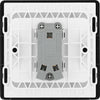 BG PCDBC12B Black Chrome Evolve 1 Gang 20A 16AX 2 Way Light Switch - Black Insert