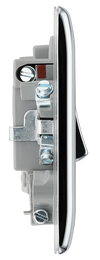 NPC53 Side - This 13A fused and switched connection unit with power indicator from British General o provides anuet from the mains containing the fuse ideal for spur circuits and hardwired appliances.