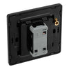 BG Evolve Satin Brass 2 Way Single Edge to Edge Rocker Switch PCDSB12EB with 25mm Steel Back Box