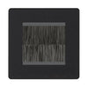 BG Evolve Matt Black Screwless Twin 2 Gang Brush Cable Entry