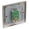 BG Nexus Black Nickel 1 Gang Co-Axial Socket NBN60 with 35mm Steel Back Box