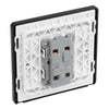 BG Evolve Matt Black 1 Gang 20A 16AX Intermediate Light Switch PCDMB13B with 35mm Steel Back Box