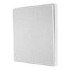 BG Evolve Brushed Steel Intermediate Edge to Edge Rocker Switch PCDBS13EW with 25mm Steel Back Box