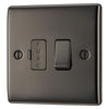 BG Nexus Black Nickel 13A Switched Fused Connection Unit NBN50 and 25mm Steel Back Box